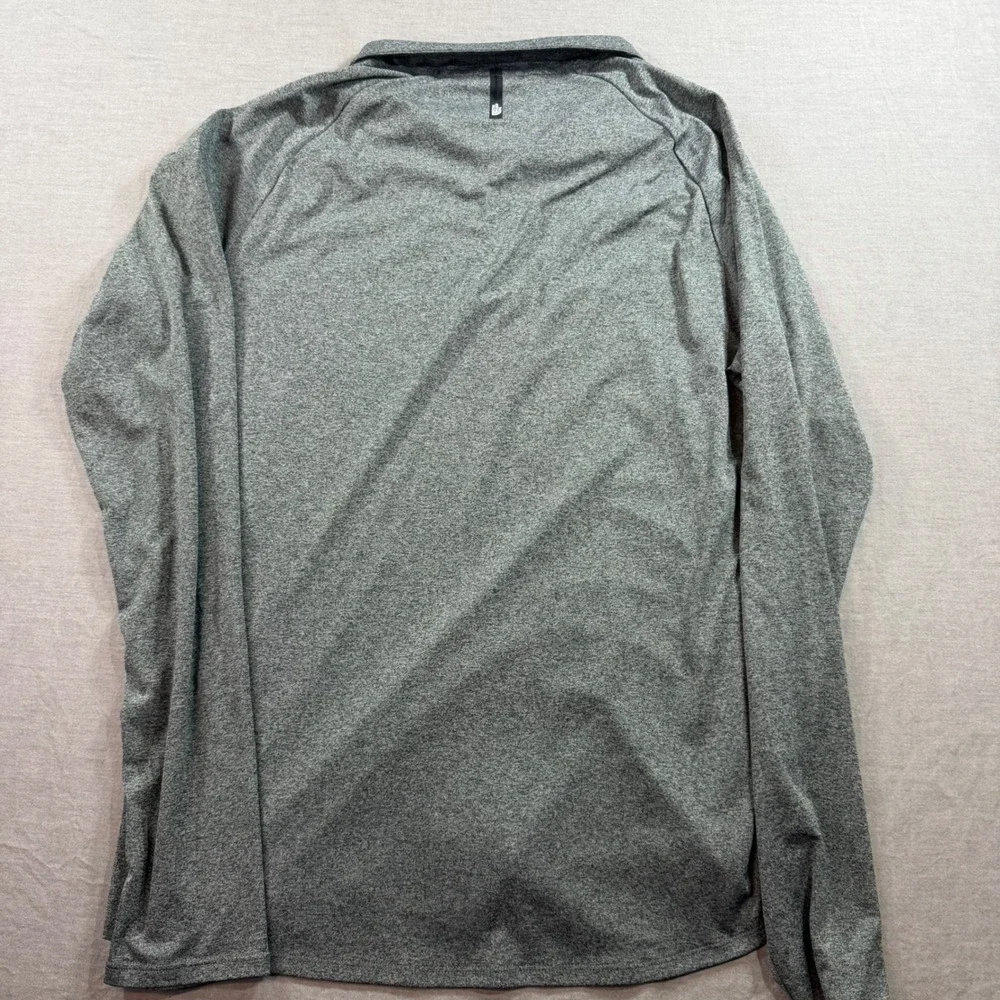 The North Face 1/4‎ Zip Pullover Mens M Gray Excellent Heathered Long Sleeve Top